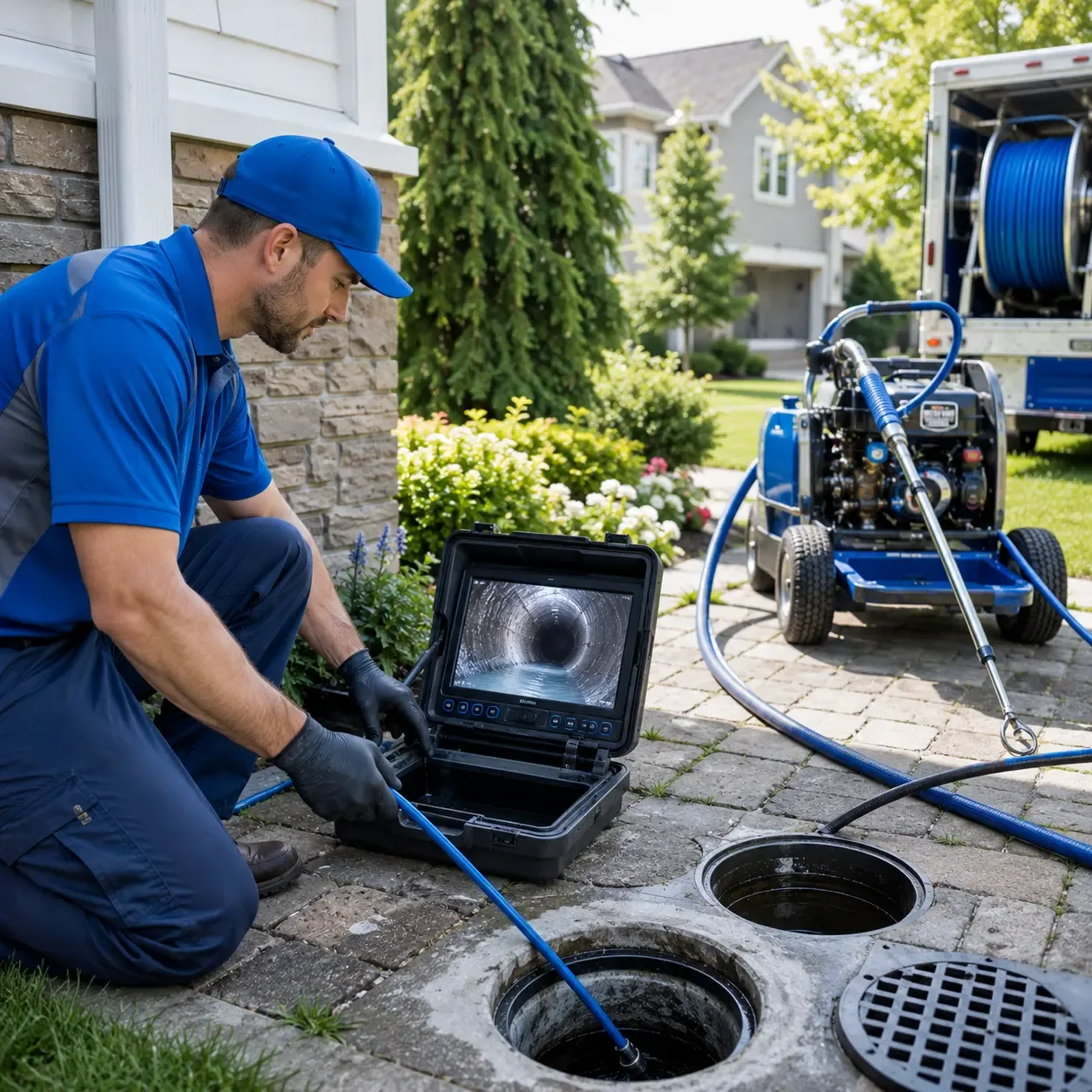 Outdoor drain cleaning professionals serving White Mills, PA
